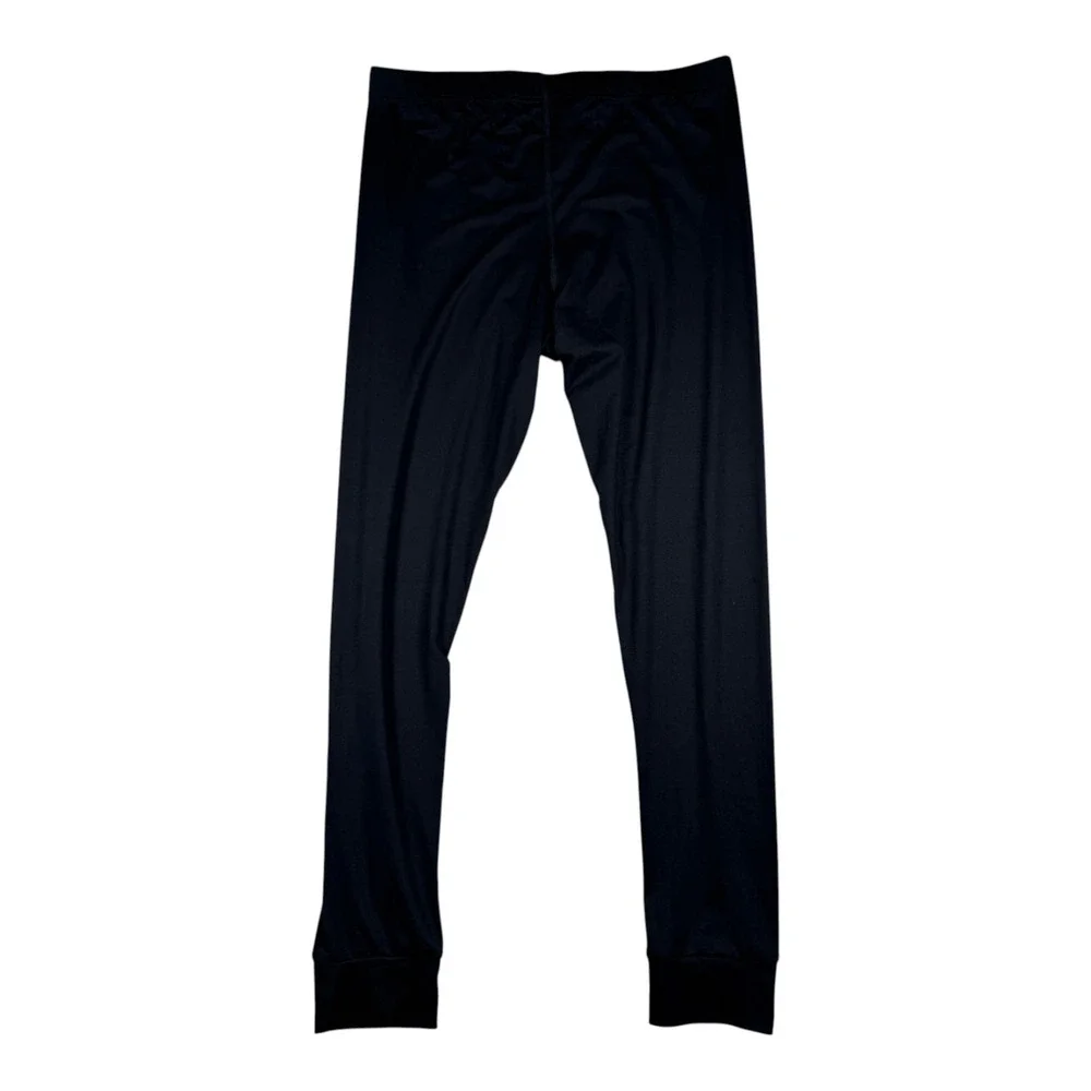 Adventuridge Mens Black Thermal Base Layer Pants Polyester Spandex Size M